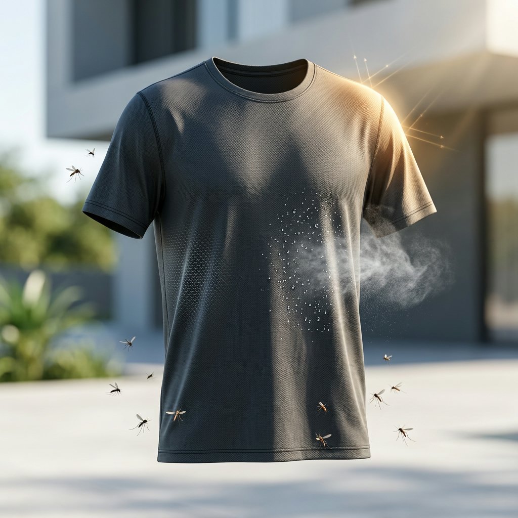 Camiseta técnica representando a linha tecnológica de malhas esportivas